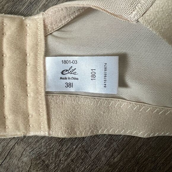 Elila 1801 Swiss Embroidery Wireless Softcup Bra- Size 38 L - Picture 4 of 5